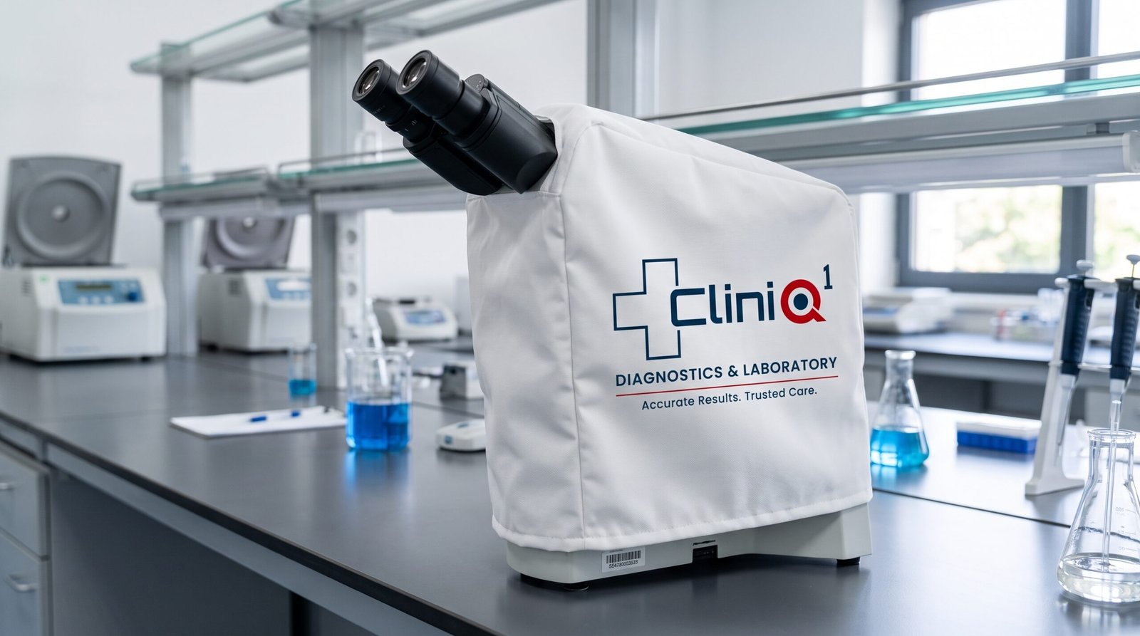 Laboratory technician processing diagnostic samples